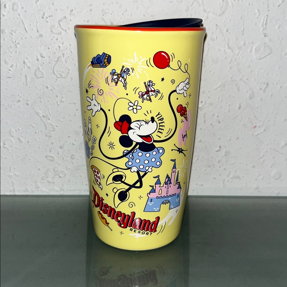 Disney Parks Disneyland Resort Minnie Mouse Ceramic Starbucks Tumbler.